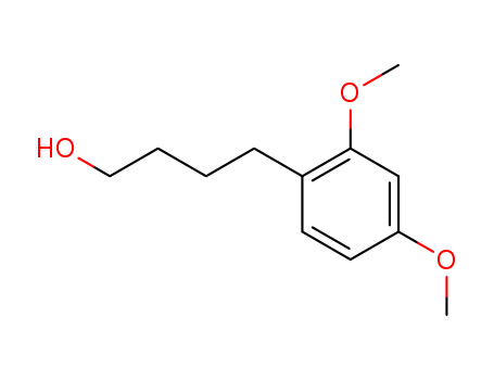 Molecular Structure of 107153-52-6 (Benzenebutanol, 2,4-dimethoxy-)