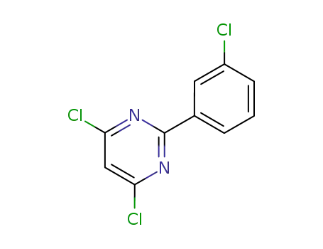 Molecular Structure of 21139-63-9 (2-(3-CHLOROPHENYL)-4,6-DICHLOROPYRIMIDINE)