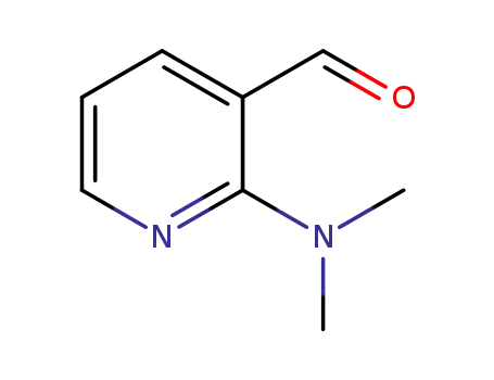 Molecular Structure of 35567-32-9 (3-Pyridinecarboxaldehyde,  2-(dimethylamino)-)