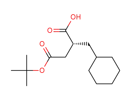 Molecular Structure of 168681-96-7 ((R)-4-TERT-BUTOXY-2-(CYCLOHEXYLMETHYL)-4-OXOBUTANOIC ACID)