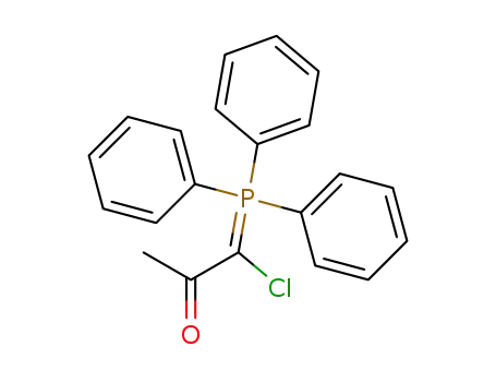Molecular Structure of 6161-37-1 (2-Propanone, 1-chloro-1-(triphenylphosphoranylidene)-)