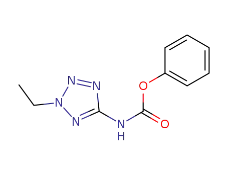 Molecular Structure of 606129-65-1 (Carbamic acid, (2-ethyl-2H-tetrazol-5-yl)-, phenyl ester)