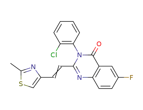 3-(2-chloro-phenyl)-6-fluoro-2-[2-(2-methyl-thiazol-4-yl)-vinyl]-3H-quinazolin-4-one