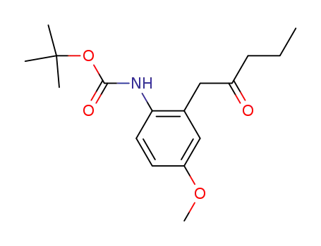 Carbamic acid, [4-methoxy-2-(2-oxopentyl)phenyl]-, 1,1-dimethylethyl
ester
