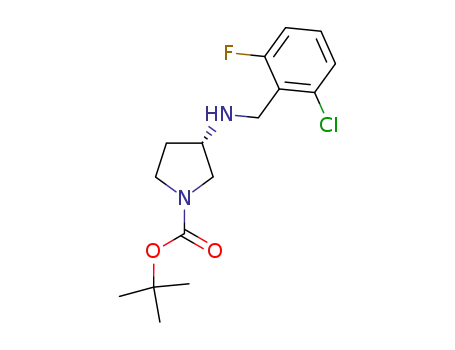 1-Pyrrolidinecarboxylic acid,
3-[[(2-chloro-6-fluorophenyl)methyl]amino]-, 1,1-dimethylethyl ester,
(3S)-