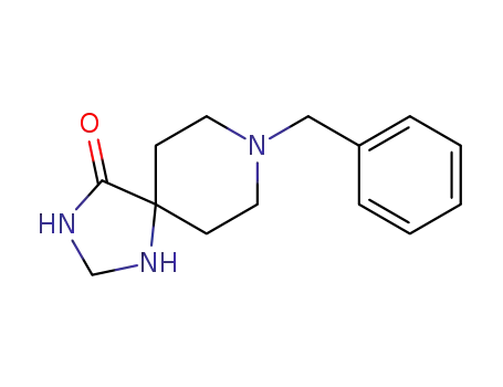 Molecular Structure of 170921-48-9 (8-Benzyl-1,3,8-triaza-spiro[4.5]decan-4-one)
