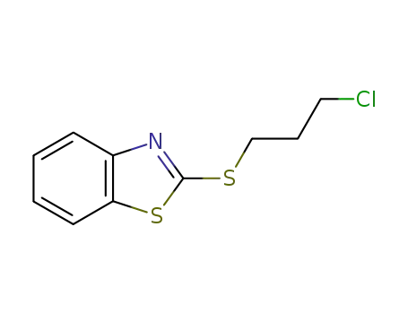 Molecular Structure of 2591-14-2 (1,3-BENZOTHIAZOL-2-YL 3-CHLOROPROPYL SULFIDE)