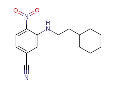 Molecular Structure of 864274-50-0 (3-[(2-cyclohexylethyl)amino]-4-nitrobenzonitrile)