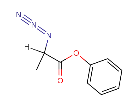 Molecular Structure of 876488-83-4 ((+/-)-2-azido-propionic acid phenyl ester)