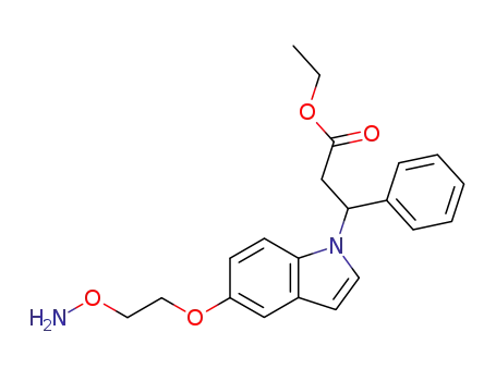 3-[5-(2-aminooxy-ethoxy)-indol-1yl]-3-phenyl-propionic acid ethyl ester