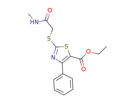 ethyl 2-{[2-(methylamino)-2-oxoethyl]thio}-4-phenyl-1,3-thiazole-5-carboxylate