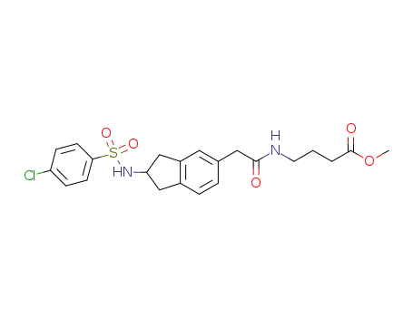 methyl 4-[[2-[(4-chlorophenyl)sulfonylamino]indan-5-yl]acetylamino]-n-butyrate