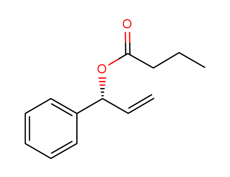 Molecular Structure of 140390-62-1 (Butanoic acid, 1-phenyl-2-propenyl ester, (R)-)