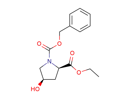 (2R,4R)-2-ethoxycarbonyl-4-hydroxy-N-(benzyloxycarbonyl)pyrrolidine