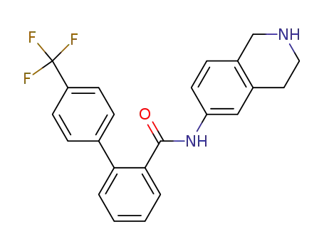4'-trifluoromethyl-biphenyl-2-carboxylic acid (1,2,3,4-tetrahydro-isoquinolin-6-yl)-amide
