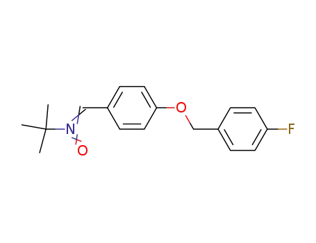 Molecular Structure of 223650-14-4 (α-[4-(4-fluorobenzyloxy)phenyl]-N-tert-butylnitrone)