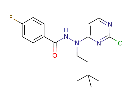 Benzoic acid, 4-fluoro-,
2-(2-chloro-4-pyrimidinyl)-2-(3,3-dimethylbutyl)hydrazide