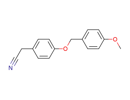 Molecular Structure of 175135-47-4 (2-(4-[(4-METHOXYBENZYL)OXY]PHENYL)ACETONITRILE)