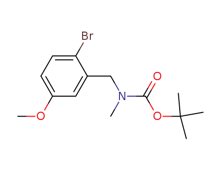 Molecular Structure of 205676-67-1 (3-[N-(tert-butoxycarbonyl)-N-methylamino]methyl-4-bromoanisole)