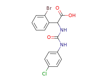 2-(2-bromophenyl)-2-(4-chlorophenylaminocarbonylamino)-acetic acid