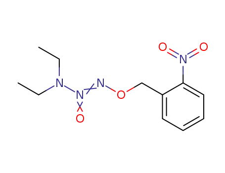 Molecular Structure of 154751-48-1 (1-Triazene, 3,3-diethyl-1-[(2-nitrophenyl)methoxy]-, 2-oxide)