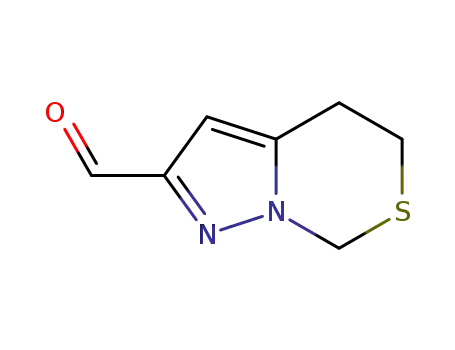Molecular Structure of 623565-33-3 (7H-Pyrazolo[1,5-c][1,3]thiazine-2-carboxaldehyde, 4,5-dihydro-)