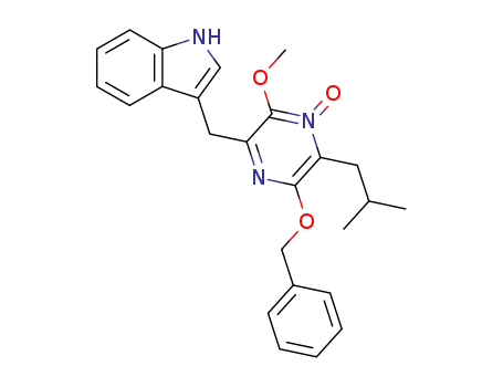 2-(benzyloxy)-6-(1H-indol-3-ylmethyl)-3-isobutyl-5-methoxypyrazine 4-oxide