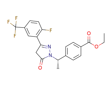 ethyl 4-((1S)-1-{3-[2-fluoro-5-(trifluoromethyl)phenyl]-5-oxo-4,5-dihydro-1H-pyrazol-1-yl}ethyl)benzoate