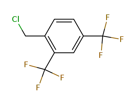 Molecular Structure of 195136-46-0 (2,4-BIS(TRIFLUOROMETHYL)BENZYL CHLORIDE)