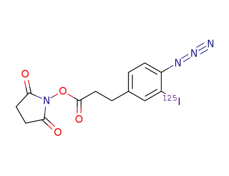 Molecular Structure of 107082-23-5 (N-(3-(4-Azido-3-iodophenyl)propionyl)succinimide)