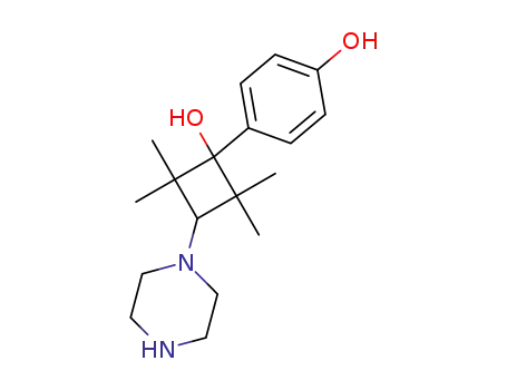 4-(1-hydroxy-2,2,4,4-tetramethyl-3-piperazin-1-yl-cyclobutyl)-phenol