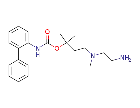 Molecular Structure of 877998-41-9 (Carbamic acid, [1,1'-biphenyl]-2-yl-,
3-[(2-aminoethyl)methylamino]-1,1-dimethylpropyl ester)