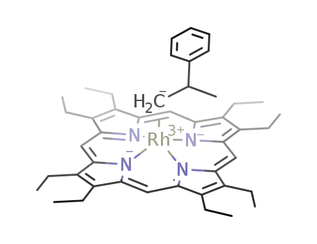 ((C<sub>2</sub>H<sub>5</sub>)8C<sub>20</sub>H<sub>4</sub>N<sub>4</sub>)Rh(CH<sub>2</sub>CH(C<sub>6</sub>H<sub>5</sub>)CH<sub>3</sub>)