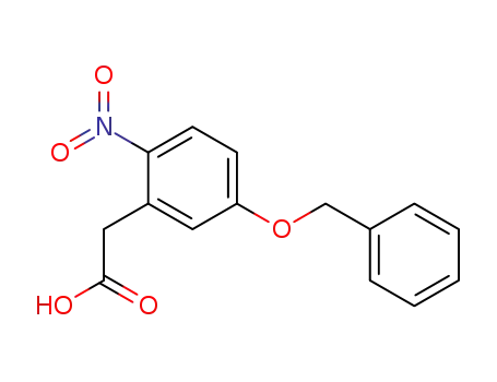 Molecular Structure of 6855-55-6 (Benzeneacetic acid, 2-nitro-5-(phenylmethoxy)-)