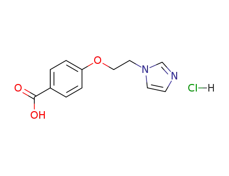 Molecular Structure of 74226-22-5 (4-[2-(1H-Imidazol-1-yl)ethoxy]benzoic acid monohydrochloride)