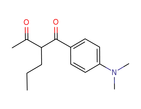 Molecular Structure of 950587-57-2 (1-(4-dimethylaminophenyl)-2-propylbutane-1,3-dione)