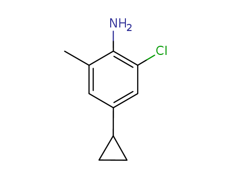 2-chloro-4-cyclopropyl-6-methylbenzenamine