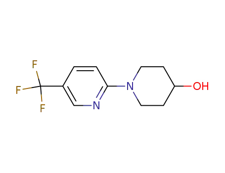 Molecular Structure of 832715-03-4 (1-[5-(Trifluoromethyl)pyridin-2-yl]piperidin-4-ol)