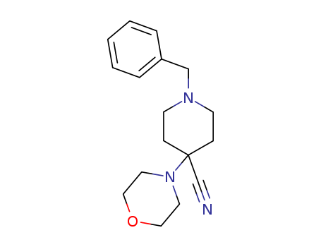 4-Piperidinecarbonitrile, 4-(4-morpholinyl)-1-(phenylmethyl)-