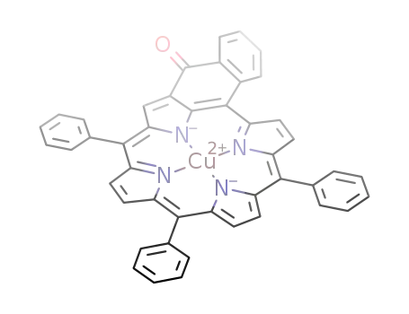 5,10,15-triphenyl(2<sup>(2)</sup>-oxo-benzo[2<sup>(3)</sup>,2<sup>(4)</sup>]cyclohexa[a,b]porphinato<sup>(2-)</sup>)copper(II)