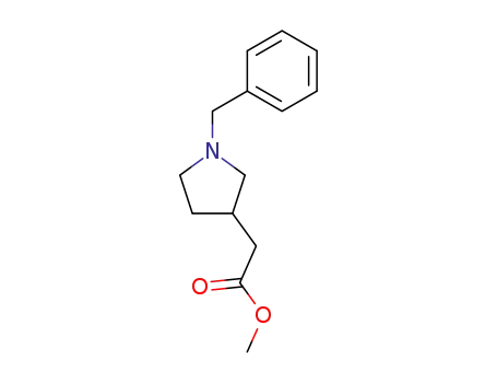 Molecular Structure of 95274-12-7 (METHYL 1-BENZYL-3-PYRROLIDINEACETATE)