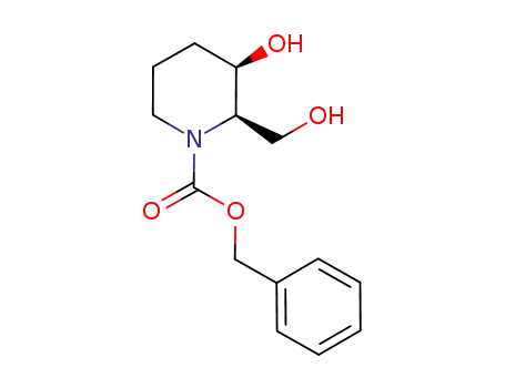 (2R,3R)-N-benzyloxycarbonyl-3-hydroxy-2-hydroxymethylpiperidine