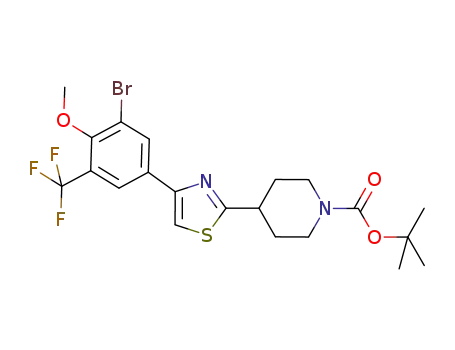 Molecular Structure of 1124145-06-7 (C<sub>21</sub>H<sub>24</sub>BrF<sub>3</sub>N<sub>2</sub>O<sub>3</sub>S)