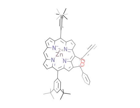 [Zn(N<sub>4</sub>C<sub>20</sub>H<sub>8</sub>(C(O)C<sub>6</sub>H<sub>5</sub>)2(C<sub>6</sub>H<sub>3</sub>(C(CH<sub>3</sub>)3)2)2)]