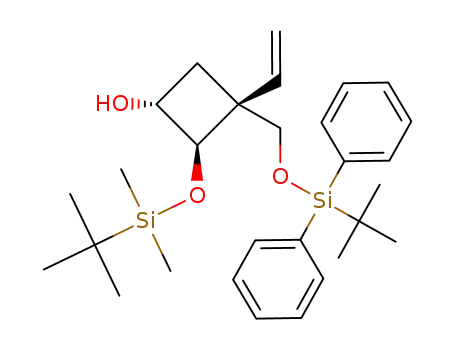 (-)-(1R,2R,3S)-2-(tert-butyldimethylsilyloxy)-3-((tert-butyldiphenylsilyloxy)methyl)-3-vinylcyclobutanol