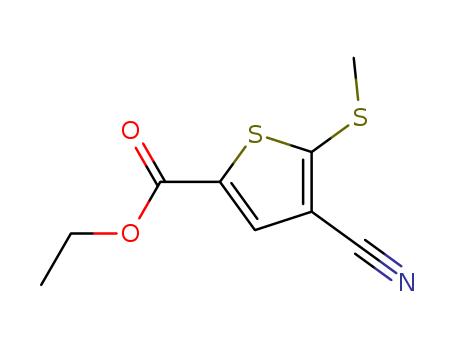Ethyl 4-cyano-5-(methylthio)thiophene-2-carboxylate 116170-84-4