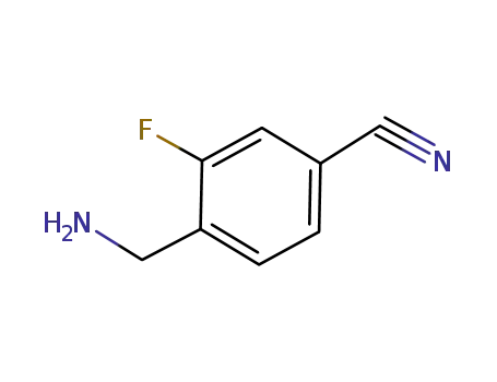 Molecular Structure of 701264-00-8 (Benzonitrile, 4-(aminomethyl)-3-fluoro- (9CI))