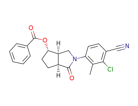 (3aR,4S,6aS)-2-(3-chloro-4-cyano-2-methylphenyl)-1-oxo-octahydrocyclopenta[c]pyrrol-4-ylbenzoate