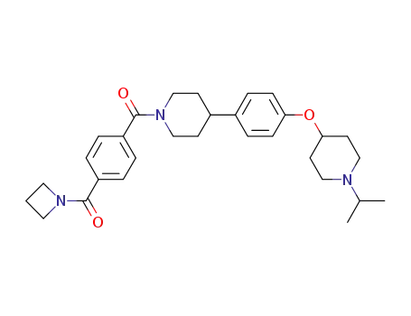1-{[4-(1-azetidinylcarbonyl)phenyl]carbonyl}-4-(4-{[1-(1-methylethyl)-4-piperidinyl]oxy}phenyl)piperidine