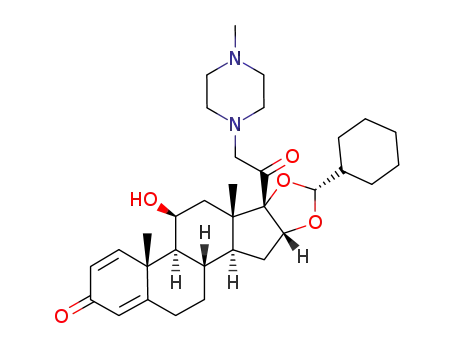 16,17-[(cyclohexylmethylene)bis(oxy)]-11-hydroxy-21-(4-methylpiperazin-1-yl)-pregna-1,4-diene-3,20-dione[11β,16α(R)]